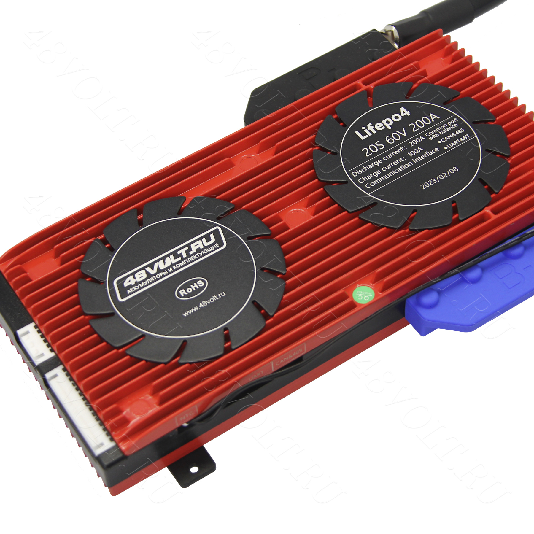 BMS LiFePO4 SMART 20s 60v 200A common port